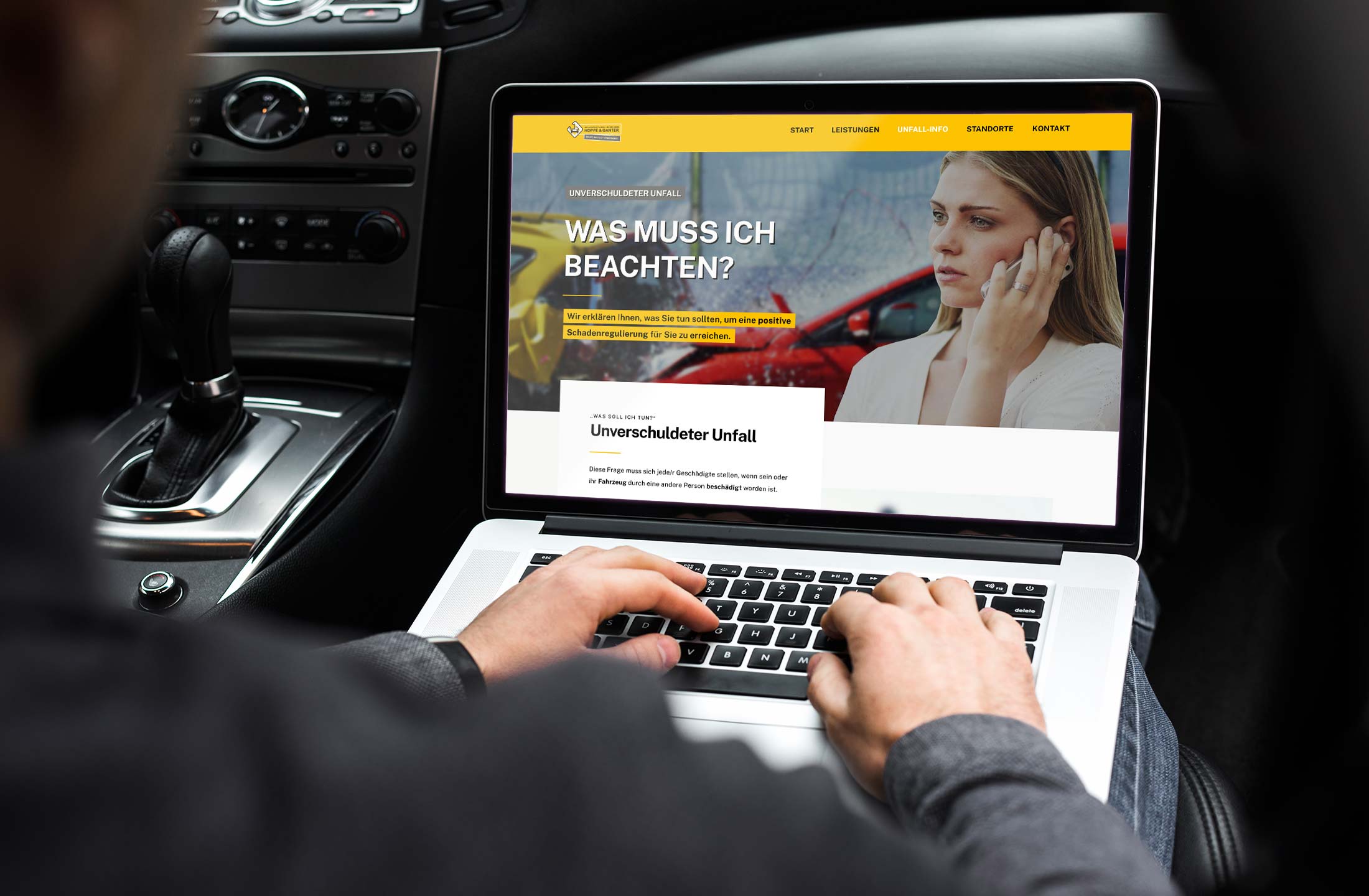 Professionelle Webseite für Hoppe & Ganter KFZ-Sachverständiger von rundum.marketing